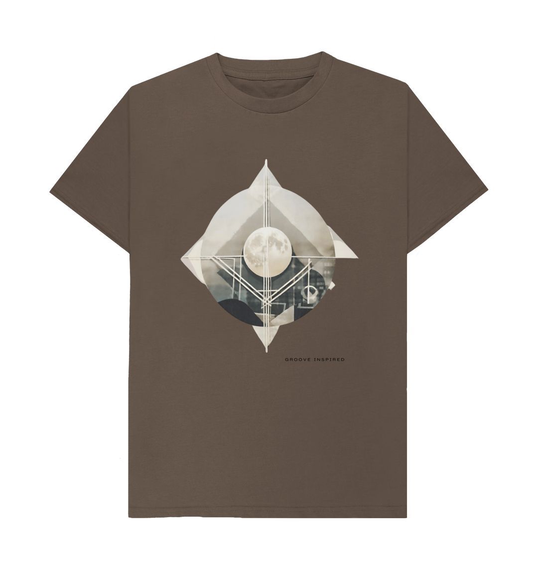 Chocolate Lunar Geometry - Cosmic\/Chocolate (T-shirt)