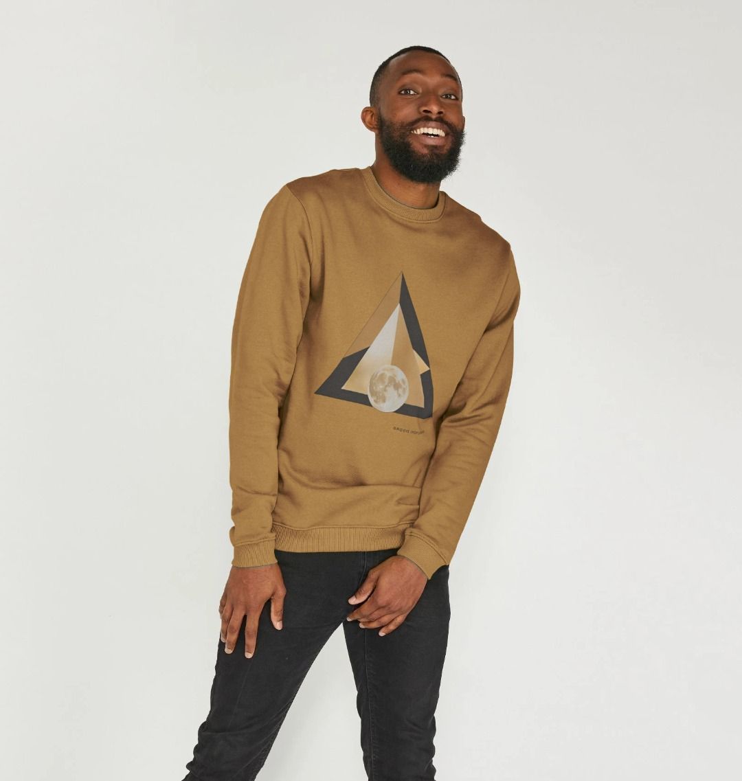 Lunar Geometry - Triangle (Crew Neck Sweater)